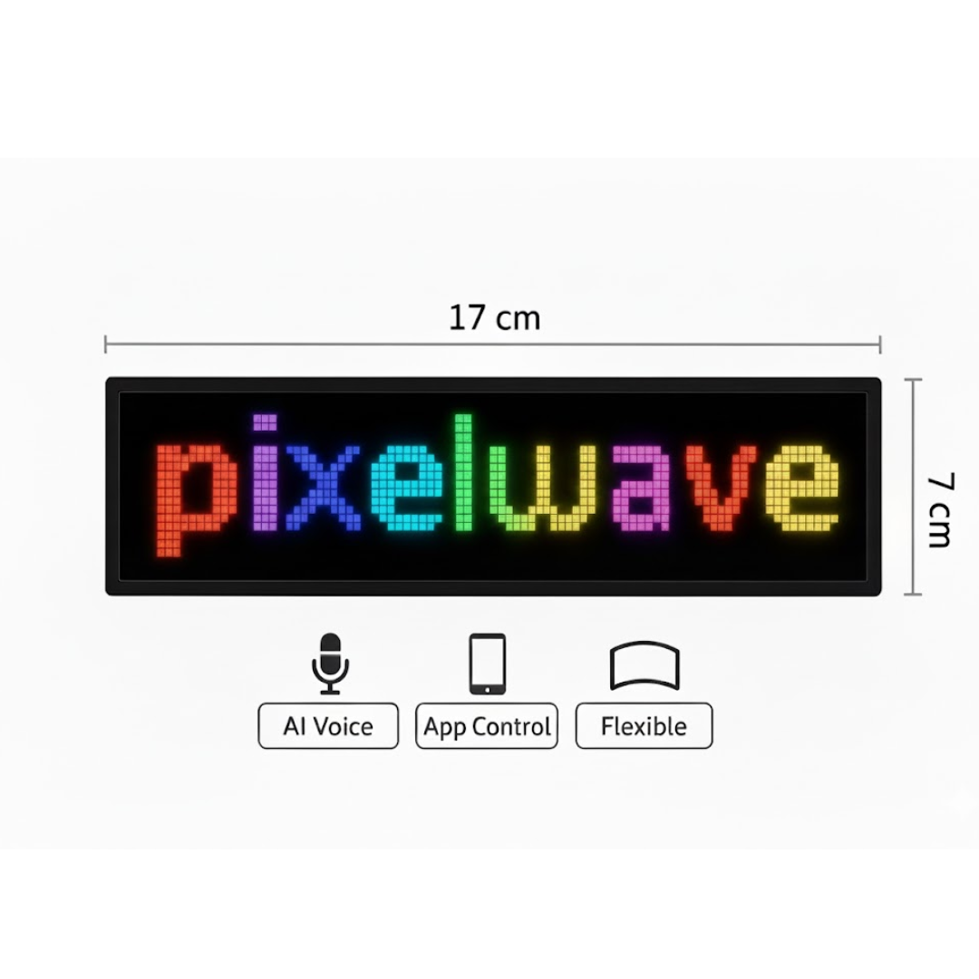 Pantalla LED Flexible con Control por Voz "AI", Programable mediante APP