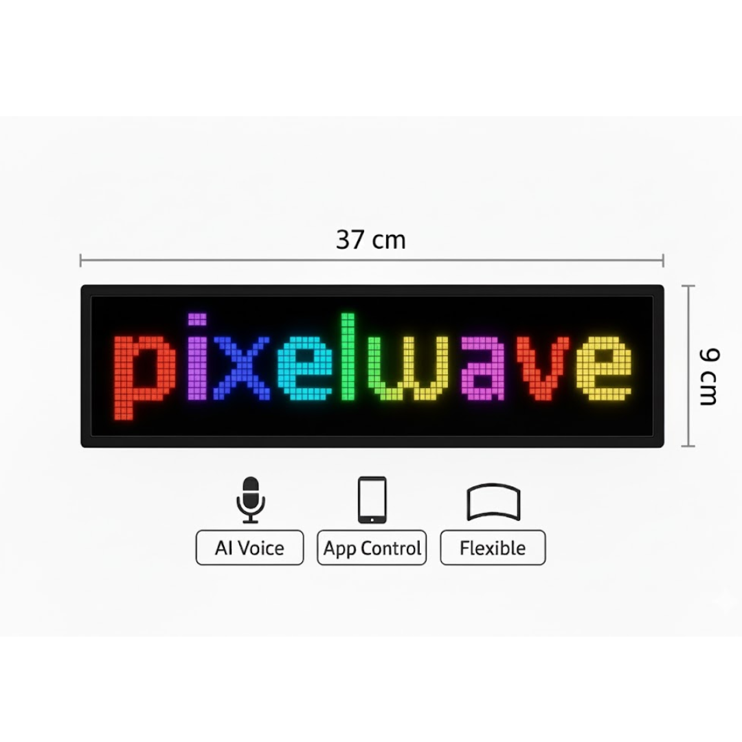 Pantalla LED Flexible con Control por Voz "AI", Programable mediante APP